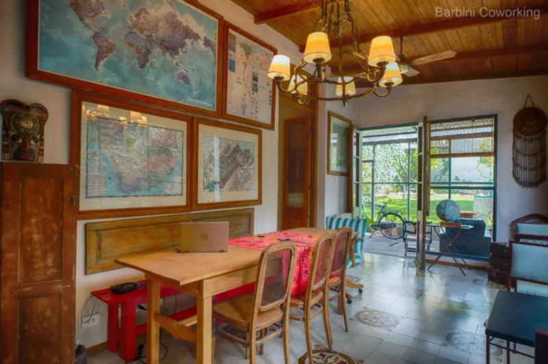 Coworking for companies in Latin America — team working in a Pluria space